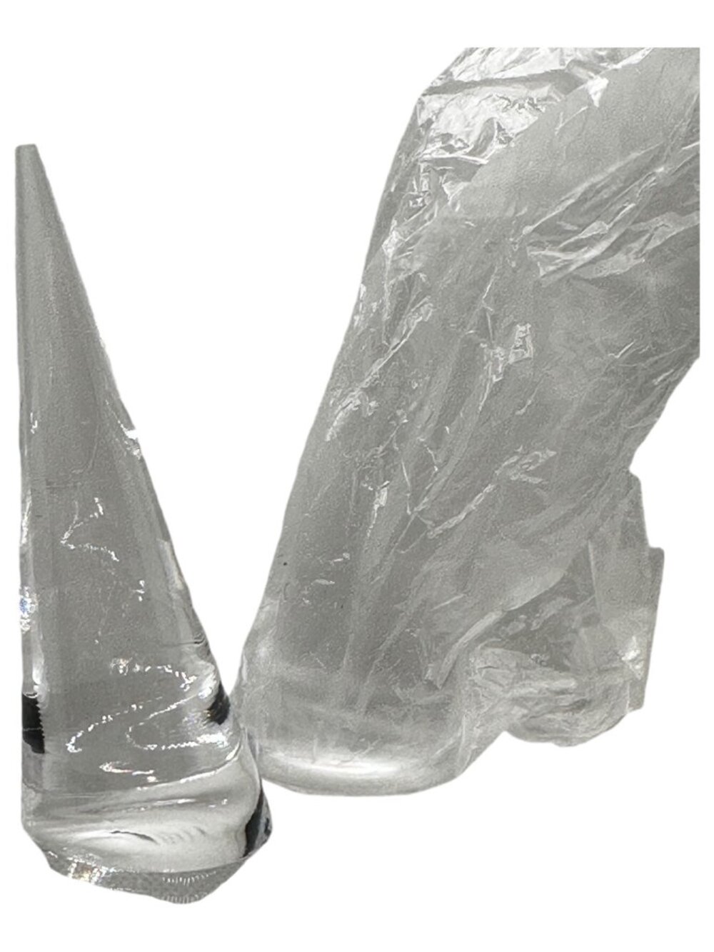2 Acrylic Ring Display Stand Cone Shape 3 In NWP Modern Elegant
